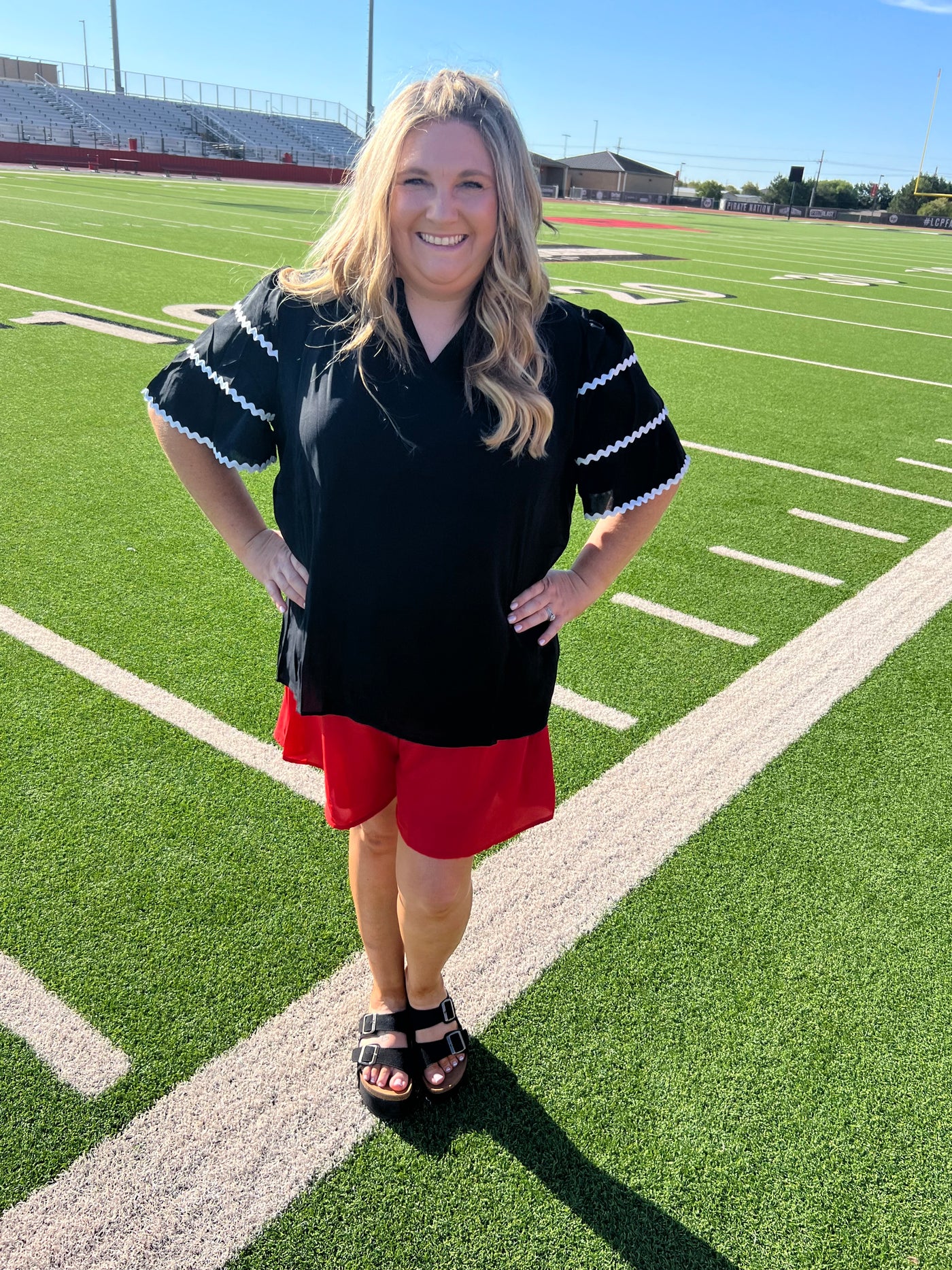 Black Sideline Blouse