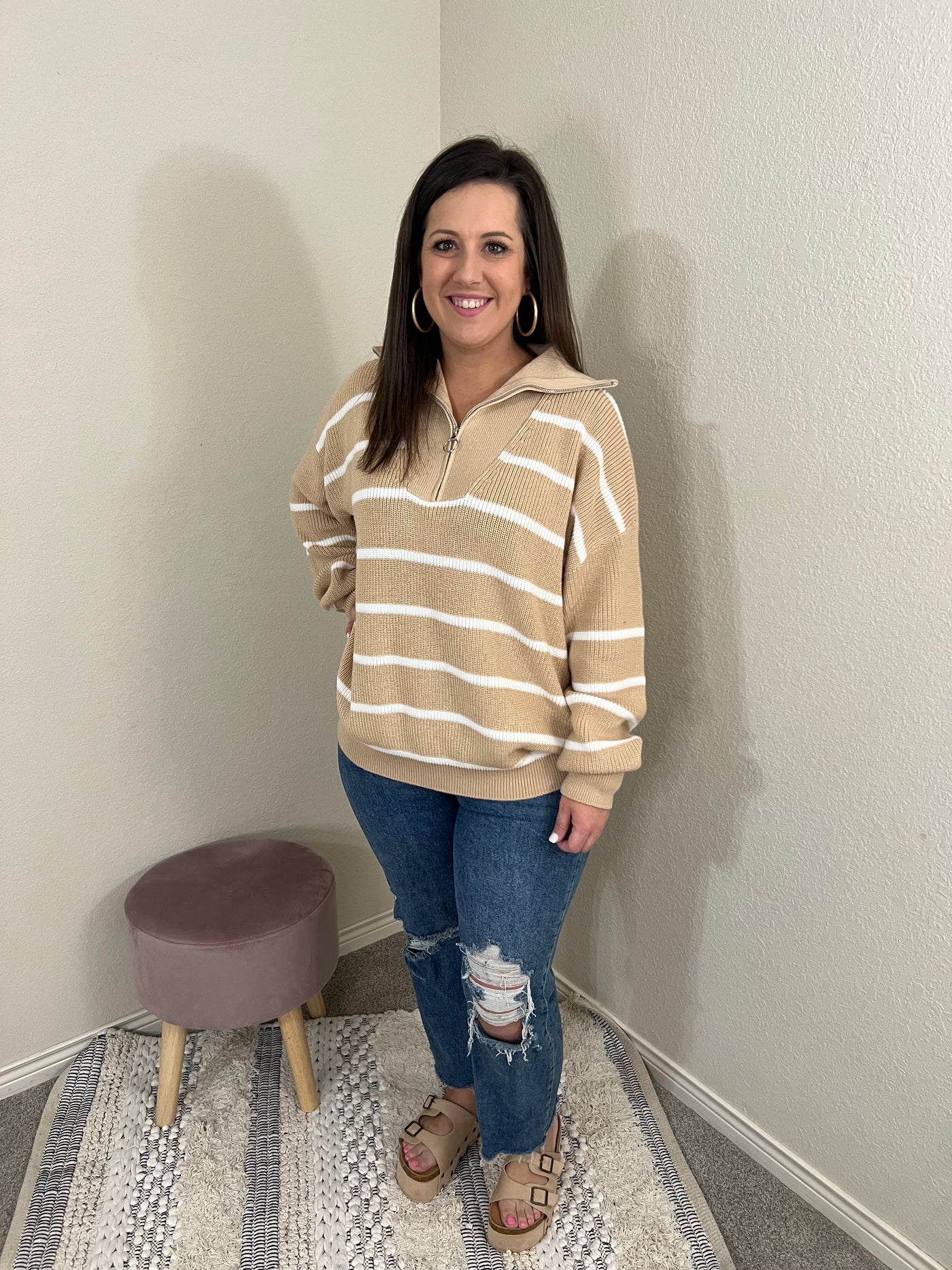 Timeless Quarter Zip Sweater