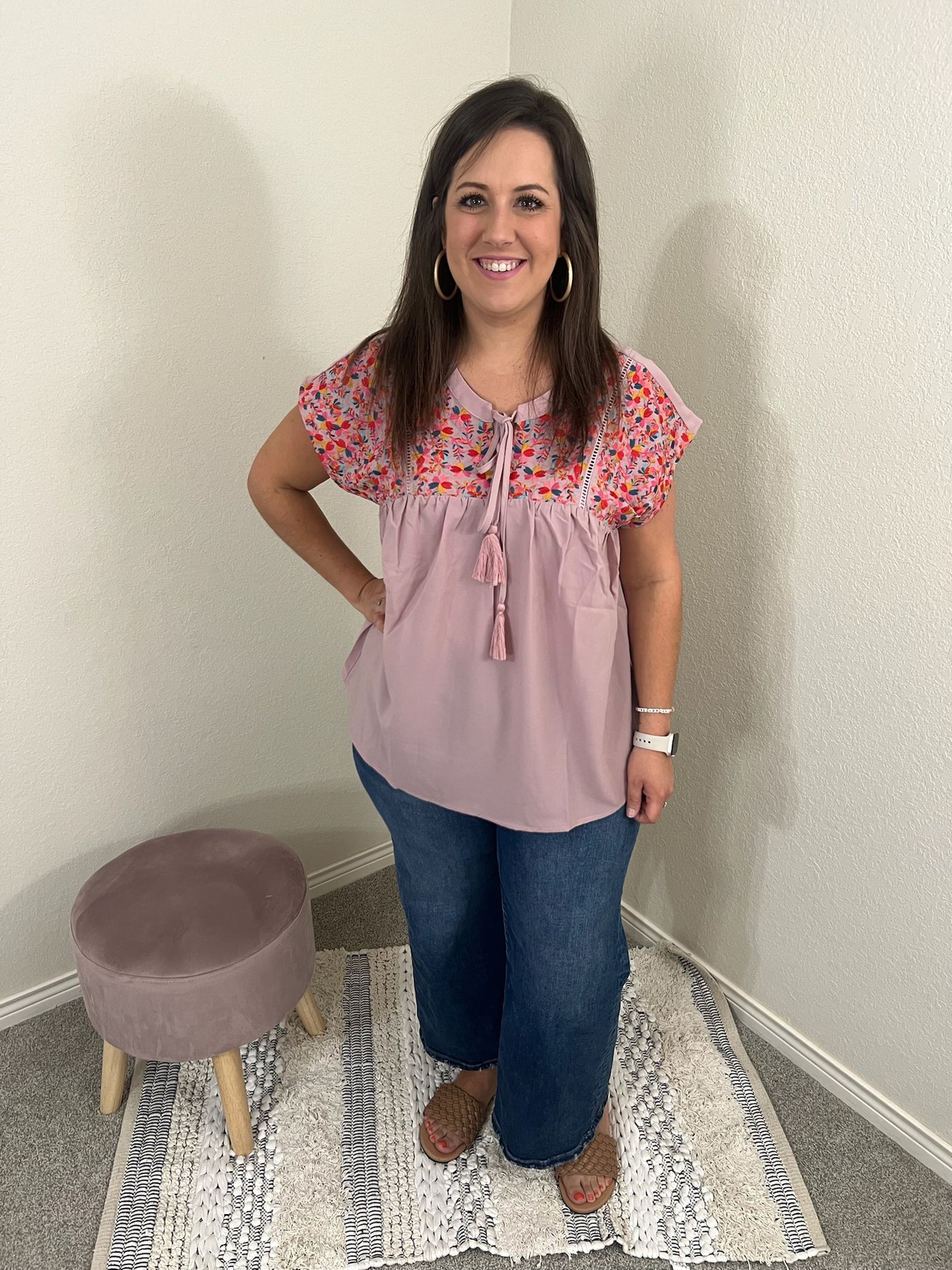 Floral Embroidered Blouse