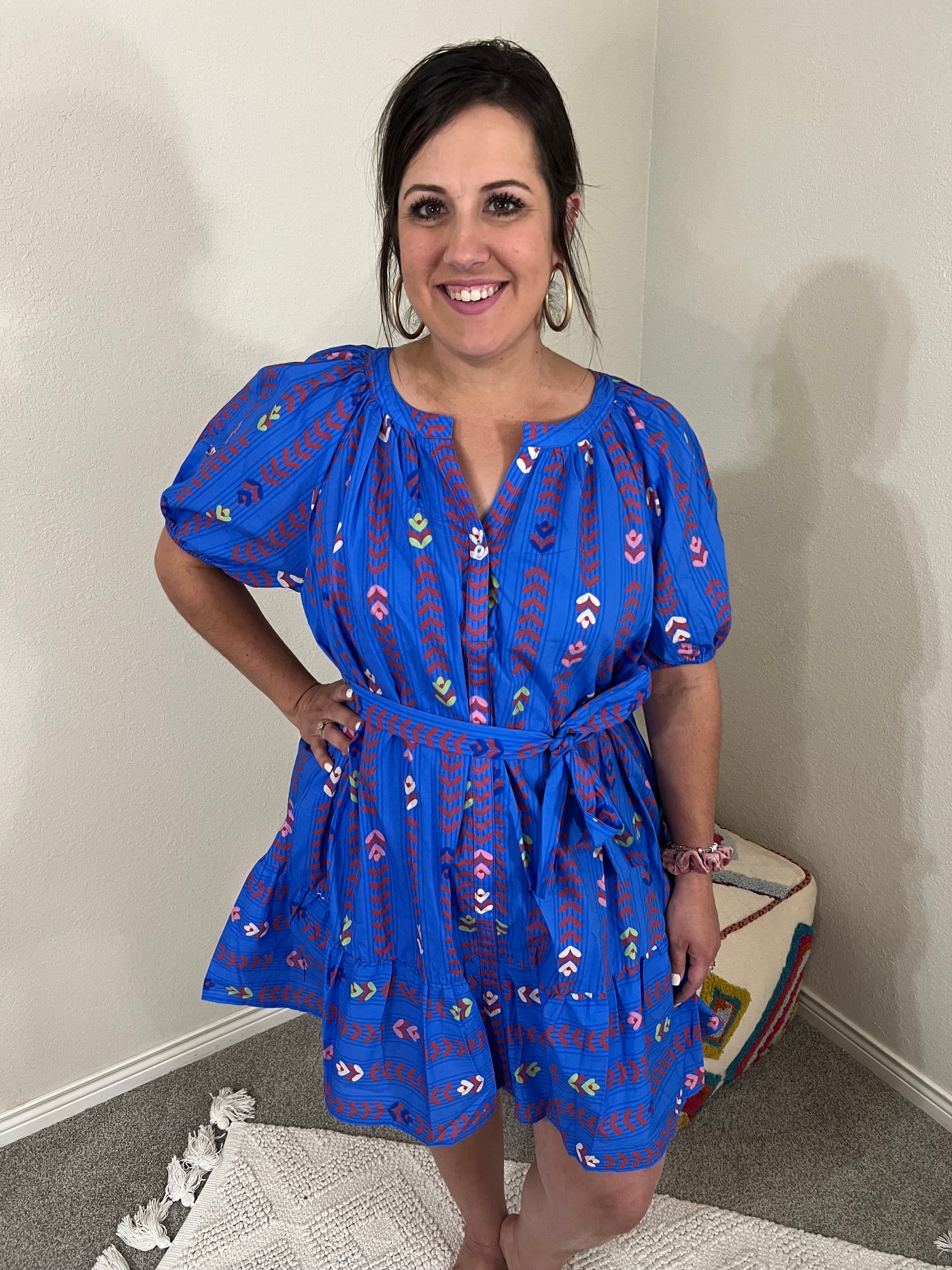 Boho Blue Dress