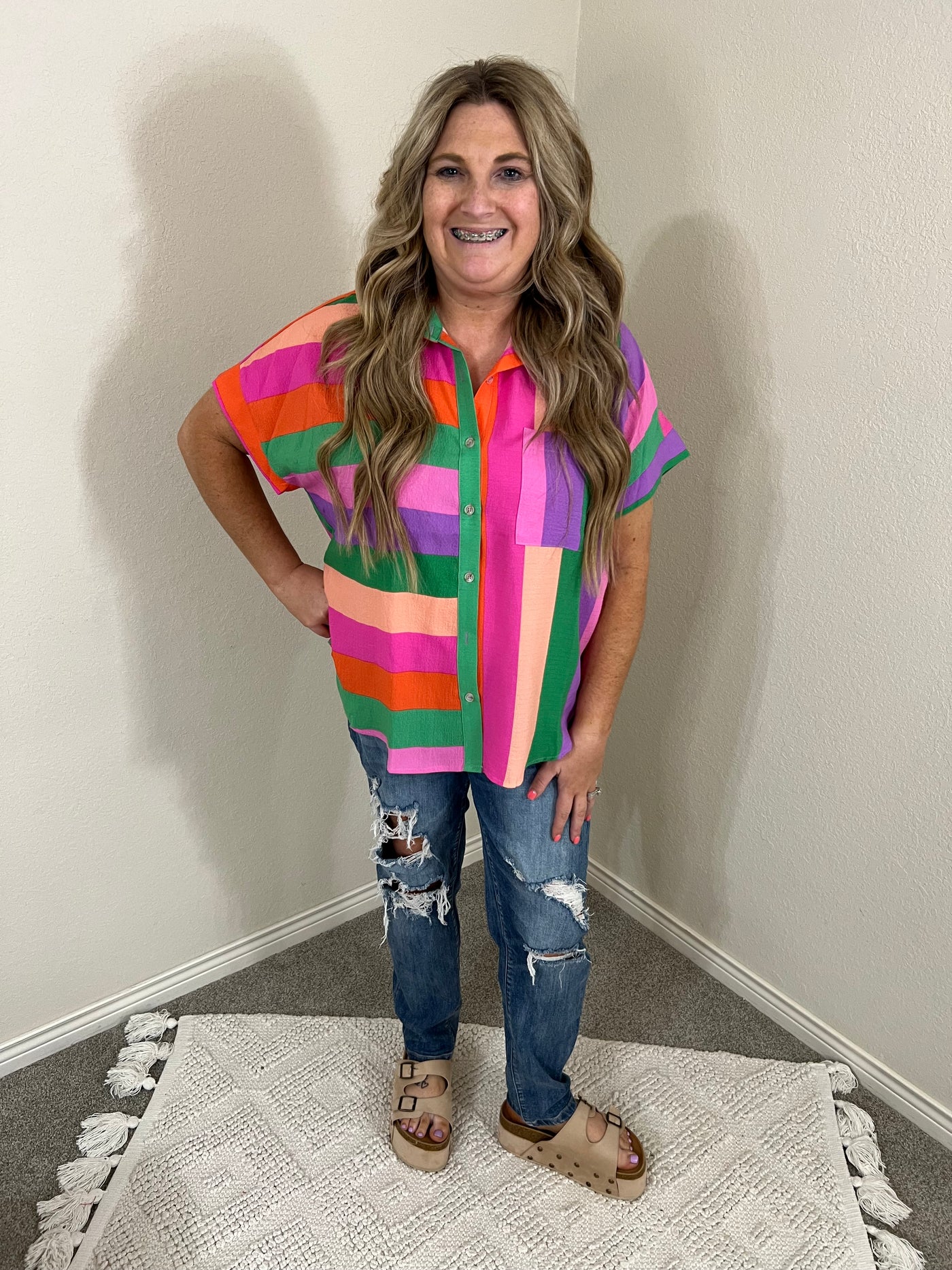 Summer Fun Striped Top