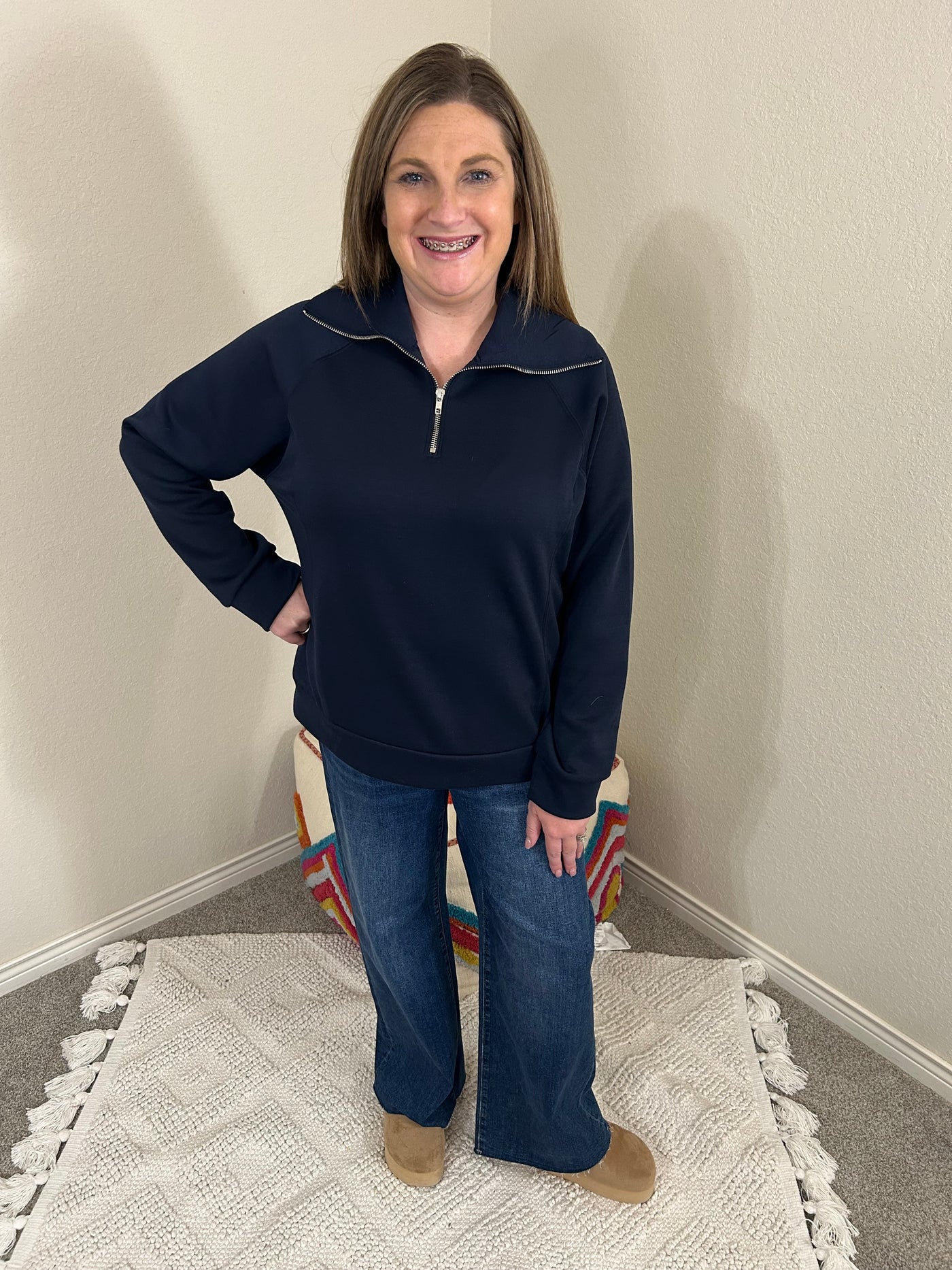 Scuba Pullover (Navy or Magenta)