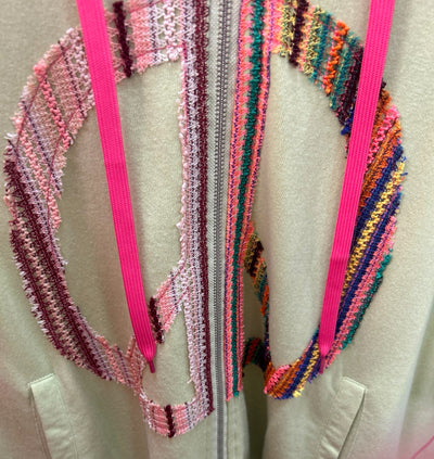 Boho Stitch Zip Top