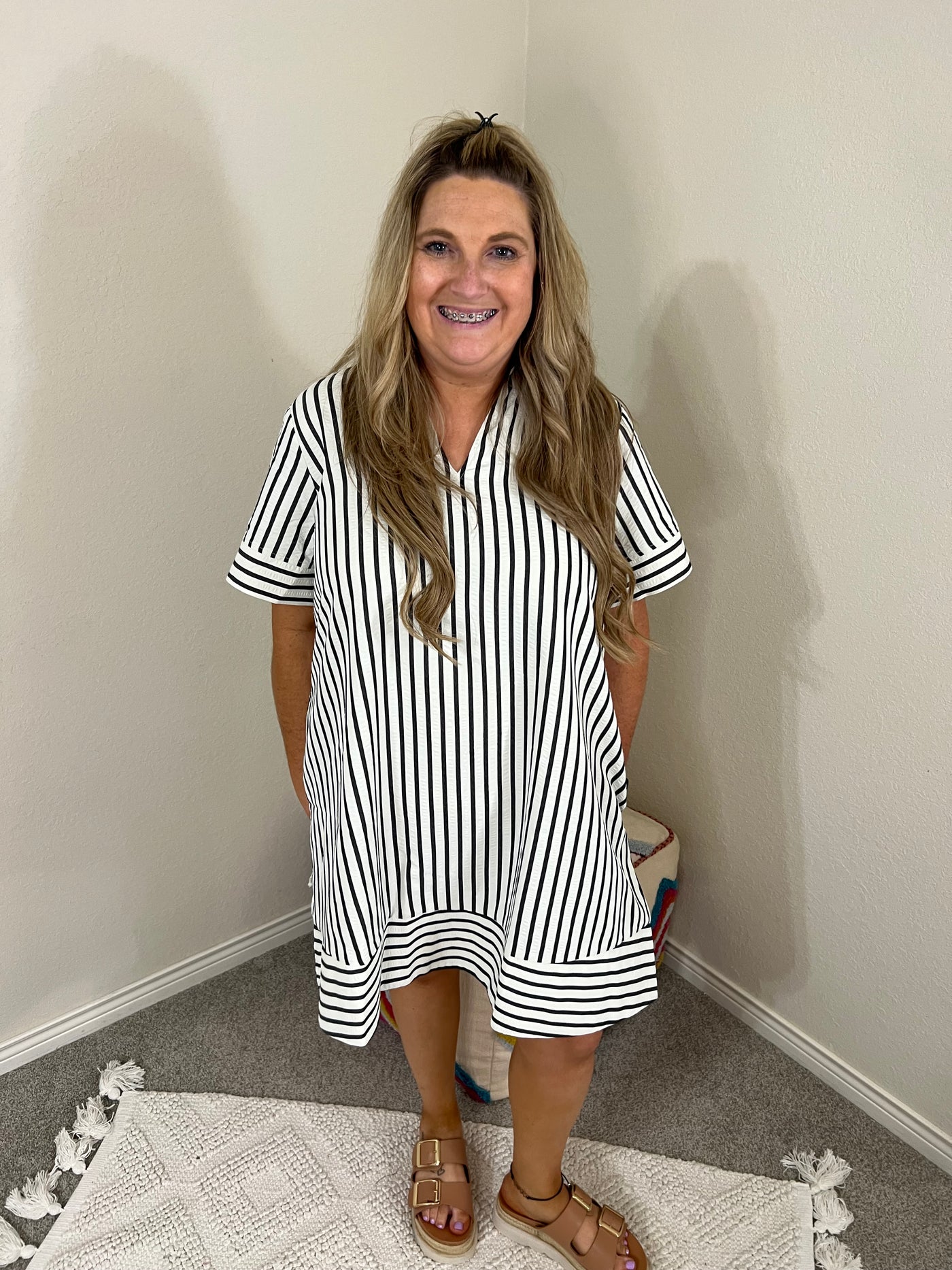 Uptown Stripe Dress