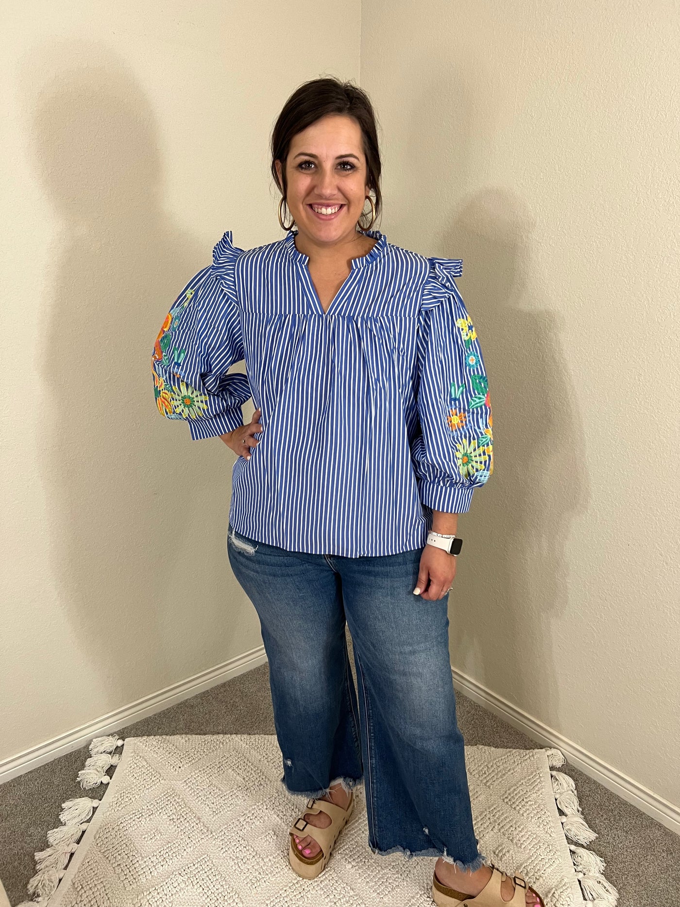 Stripes & Stems Top