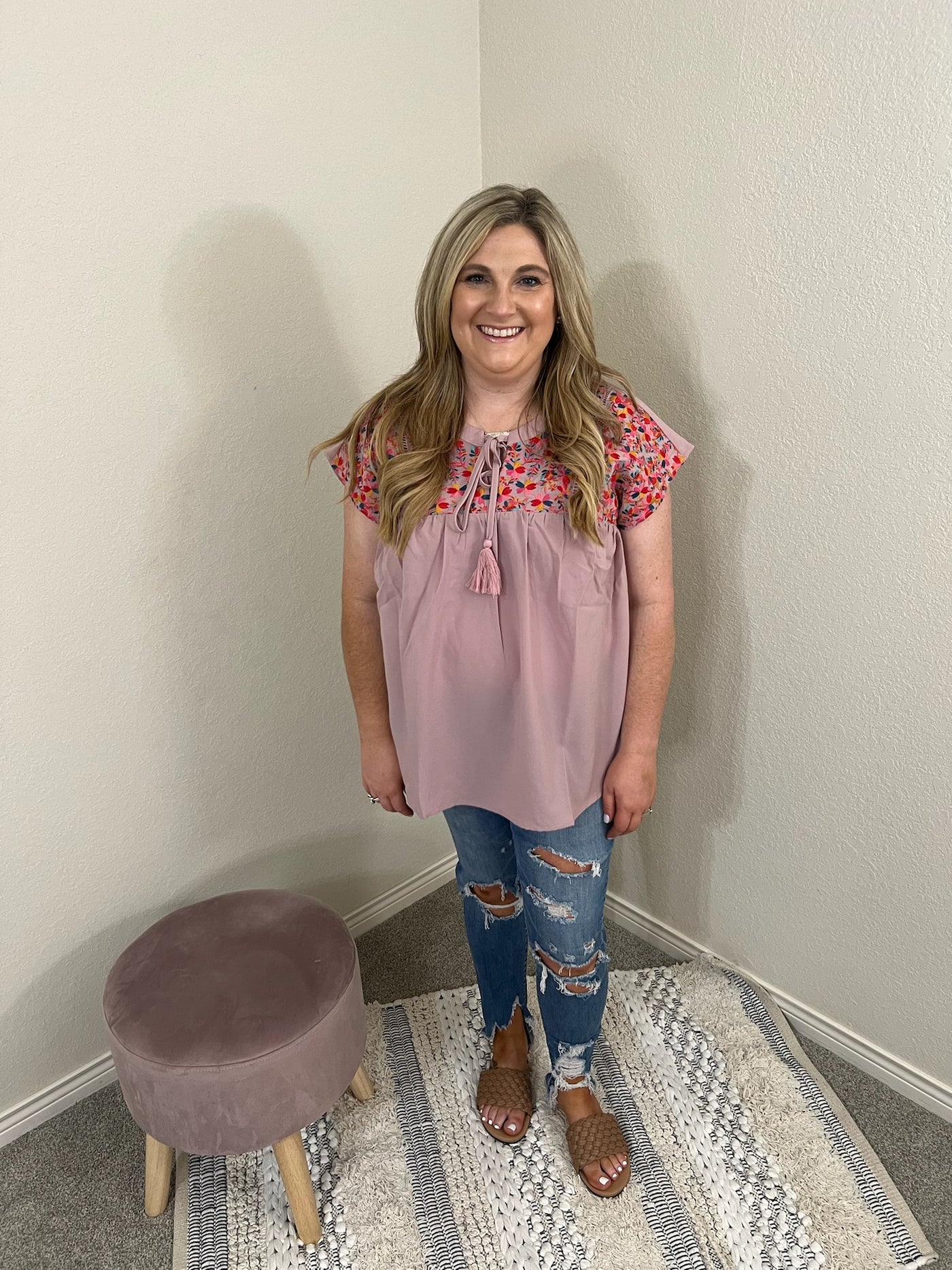 Floral Embroidered Blouse