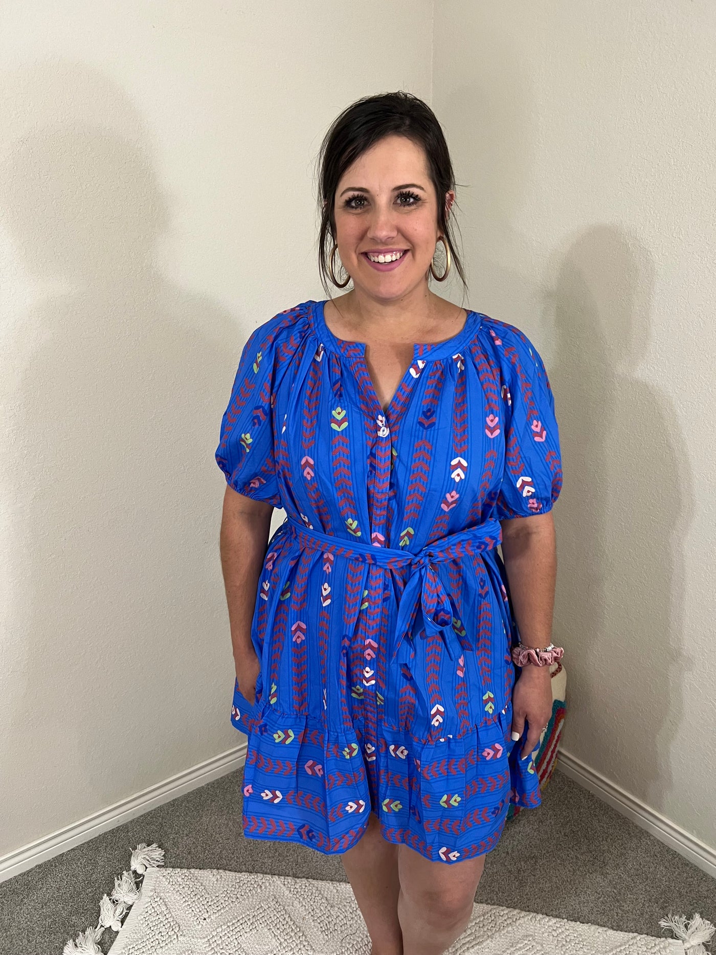 Boho Blue Dress
