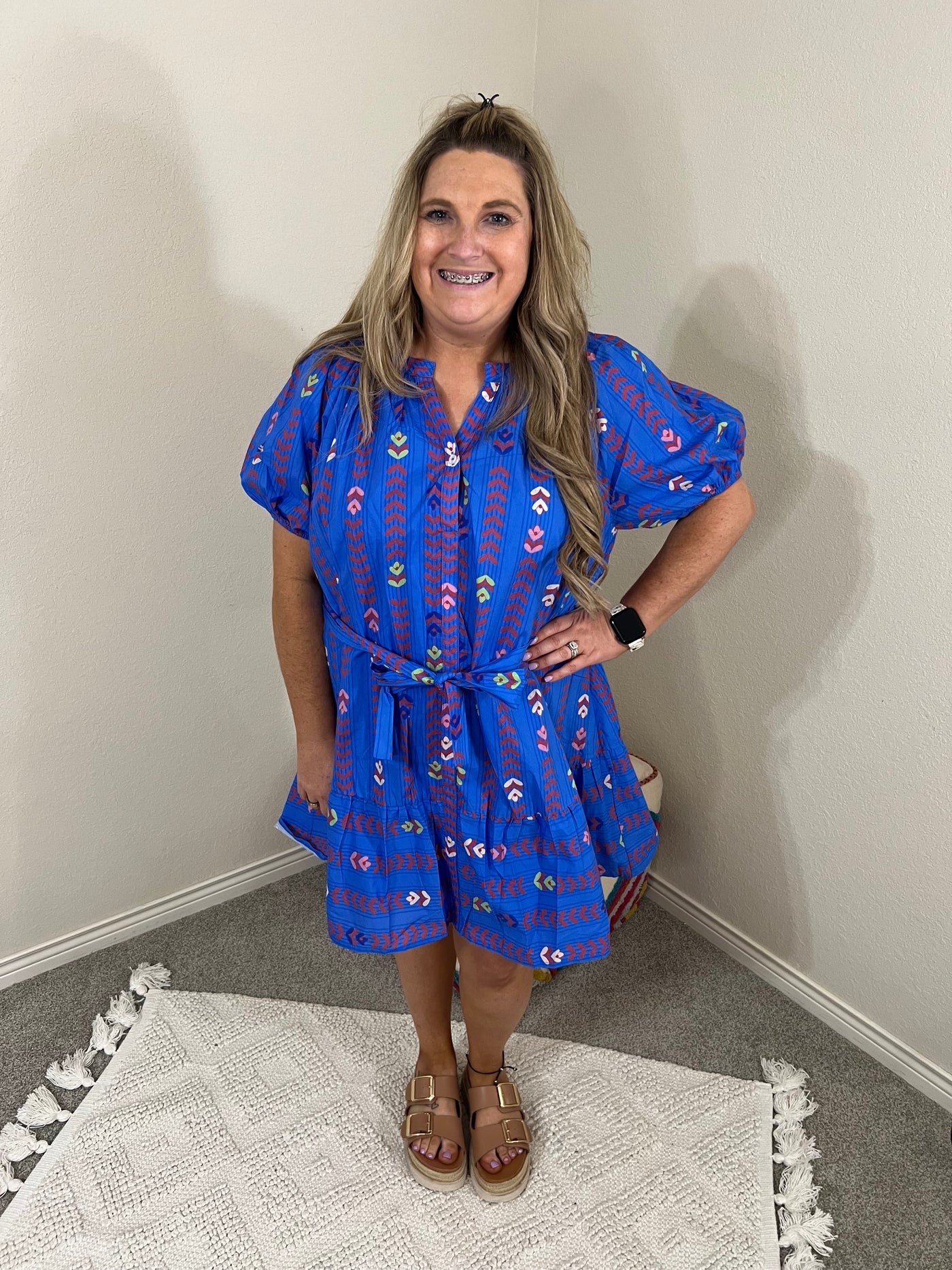 Boho Blue Dress