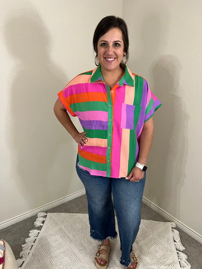 Summer Fun Striped Top