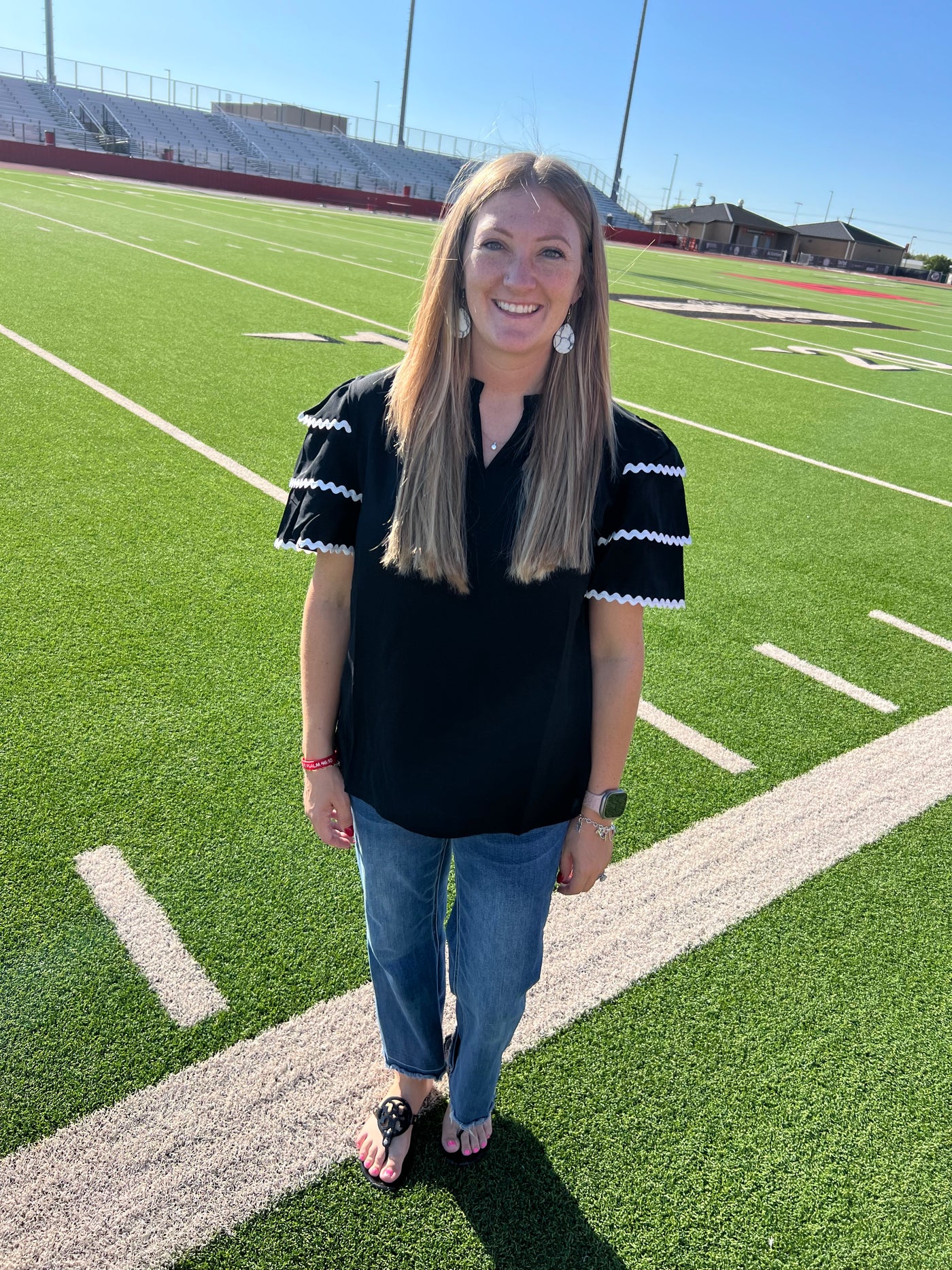 Black Sideline Blouse