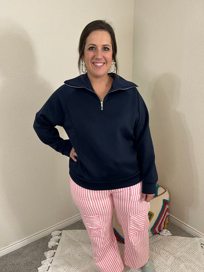 Scuba Pullover (Navy or Magenta)