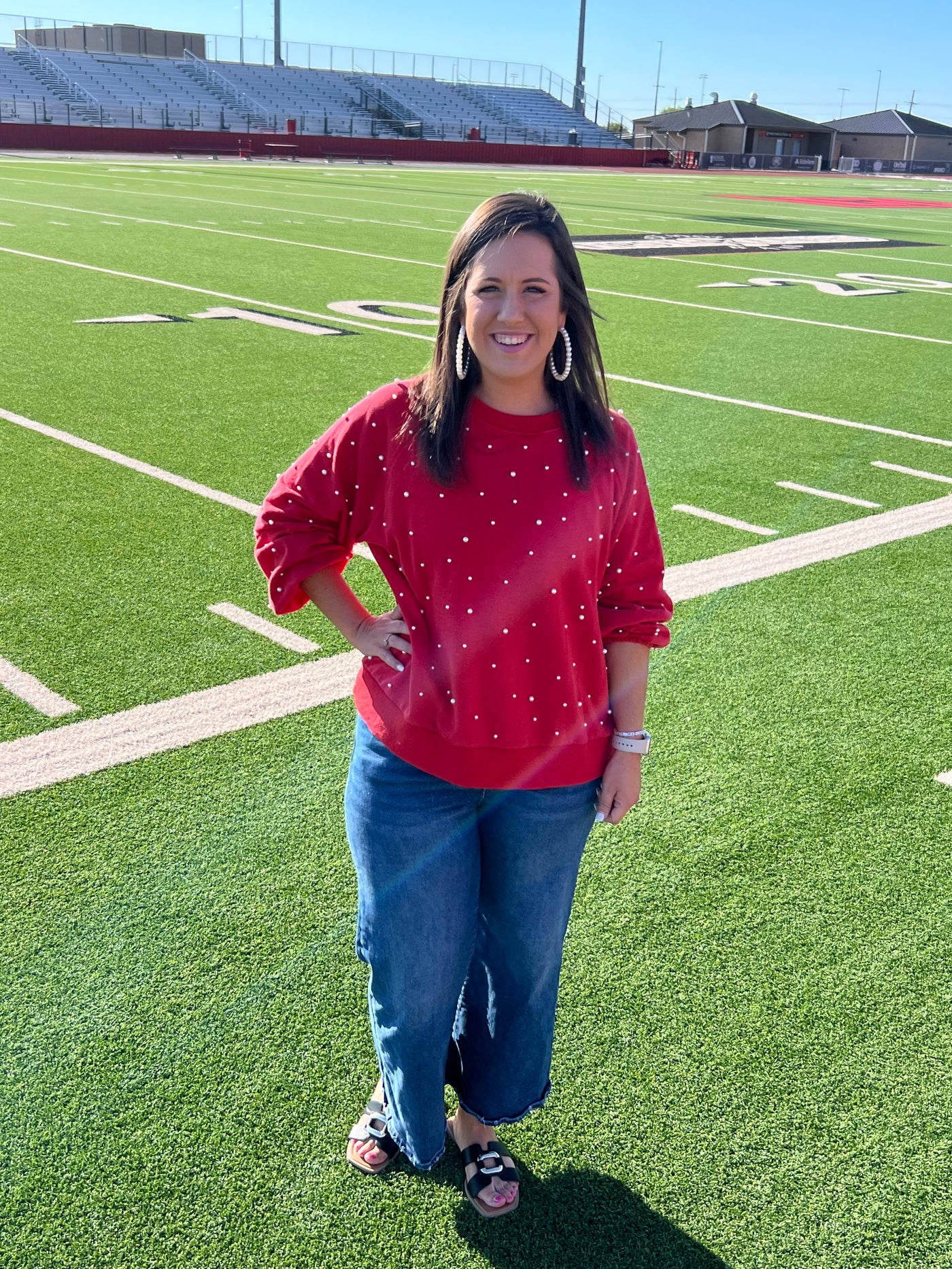 Red Pearl Sweatshirt