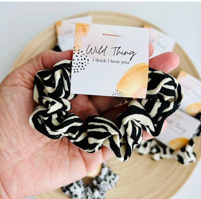 Animal Print Scrunchies