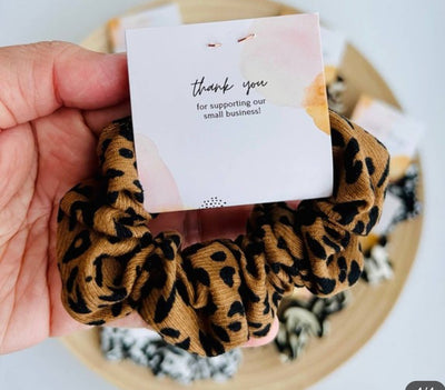 Animal Print Scrunchies