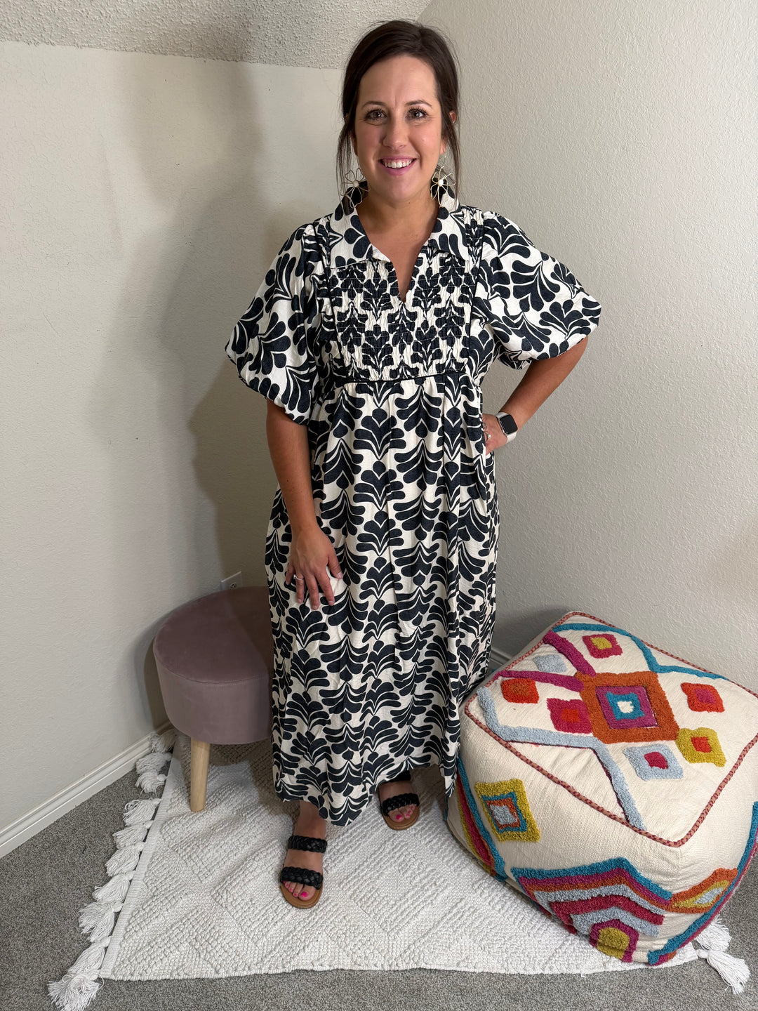 Boho Black Floral Dress – The Mayfield Mercantile