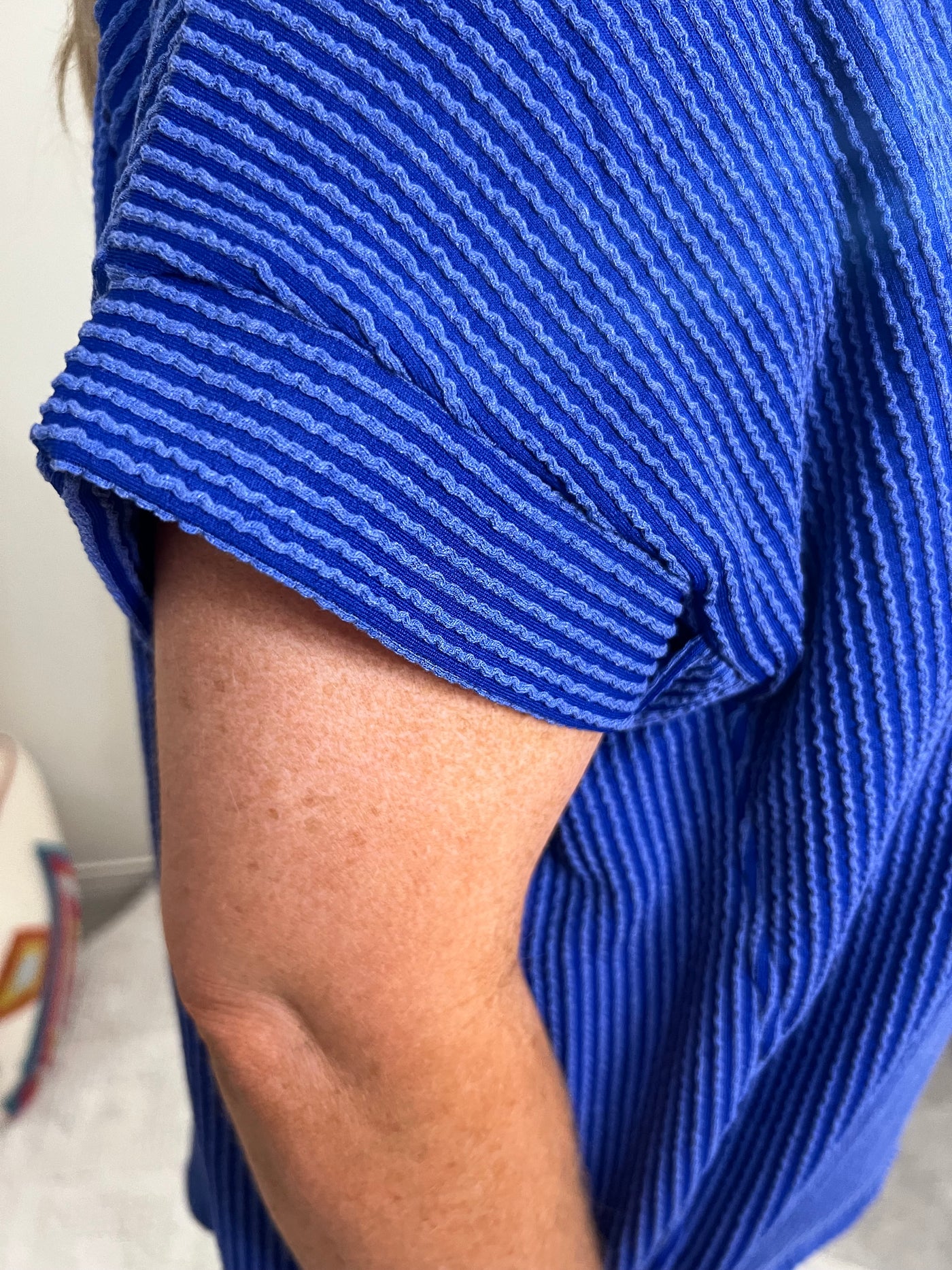 Royal Ribbed Top