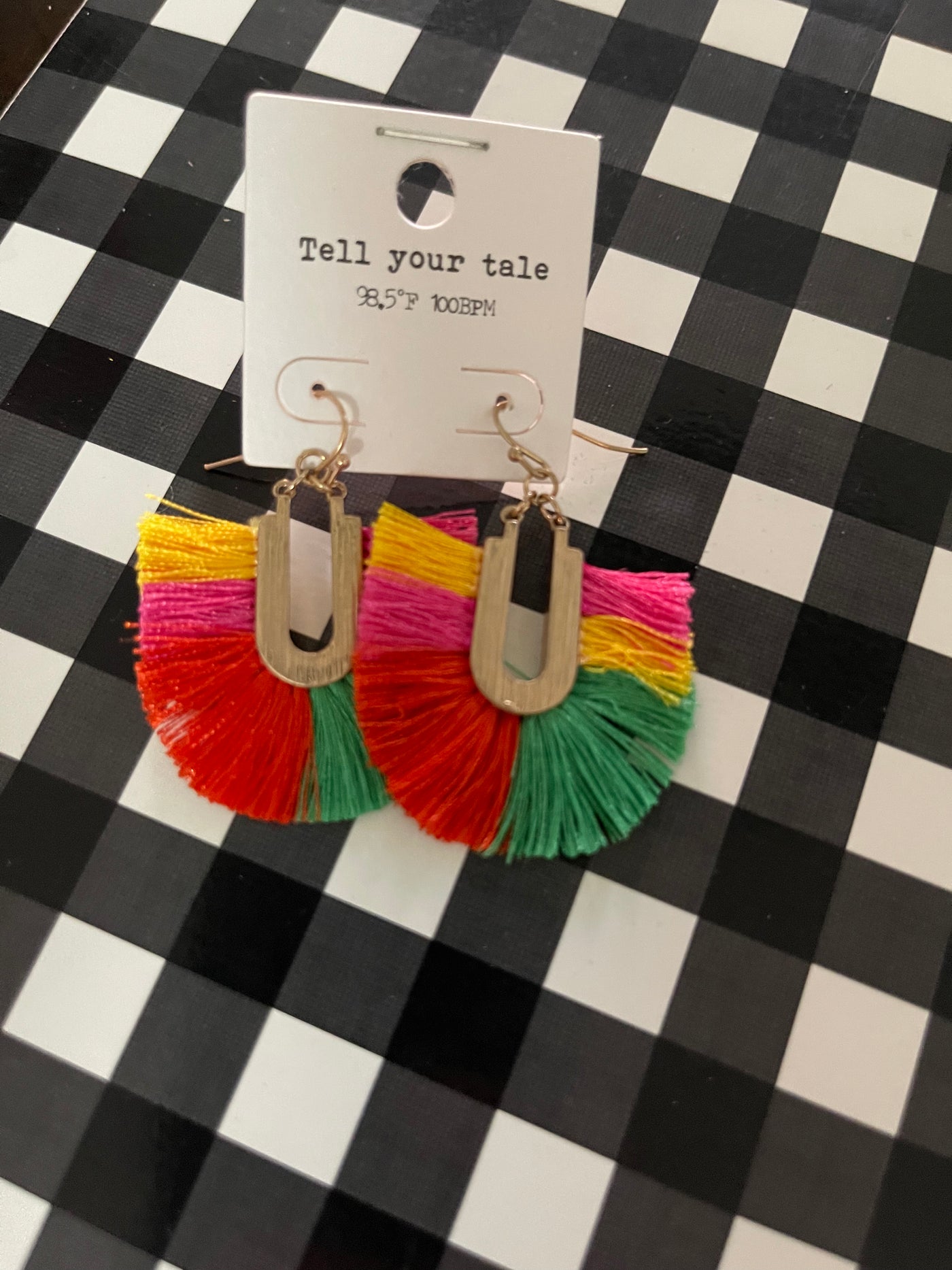 Silk Fan Earrings